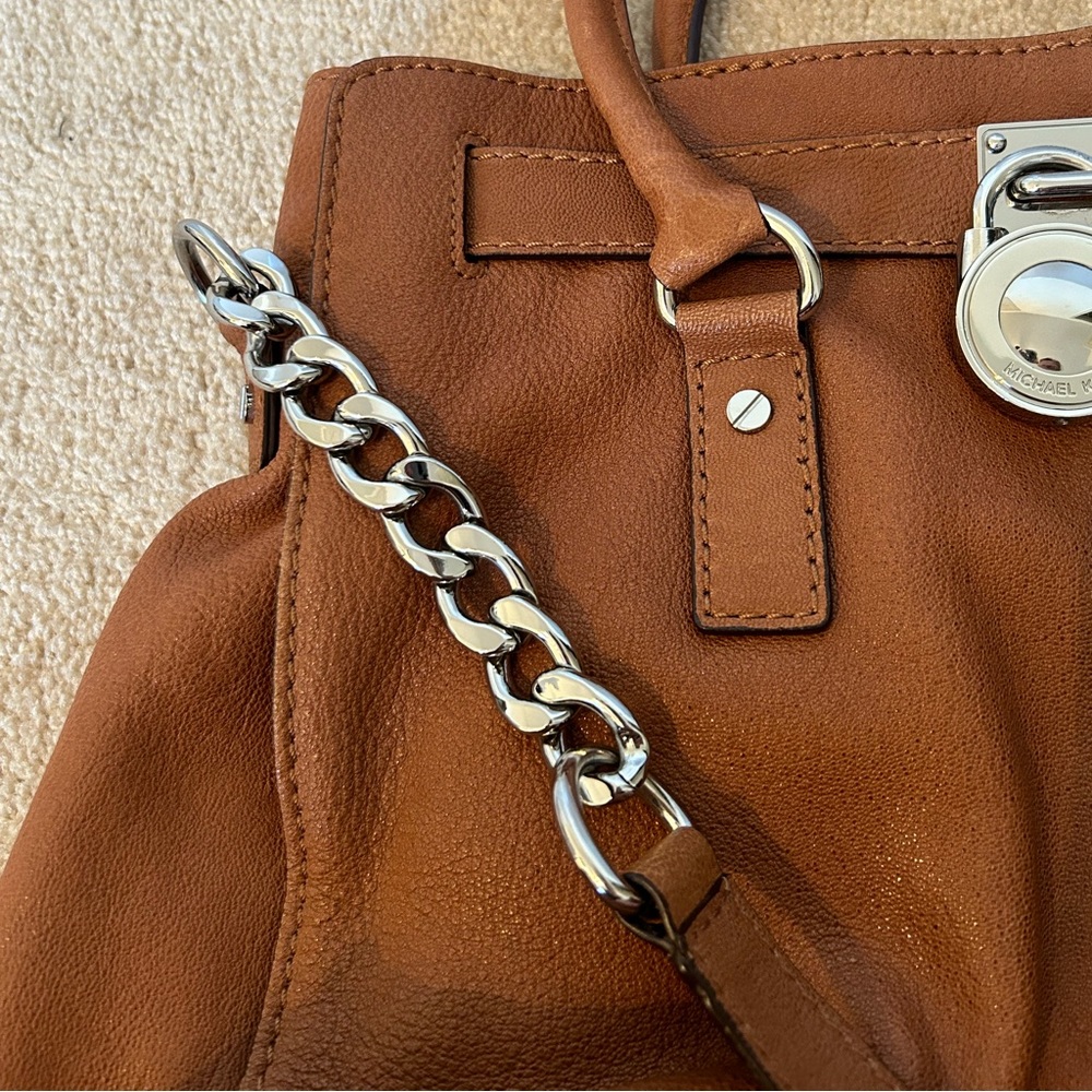 MICHAEL Michael Kors Hamilton Soft Leather Lock Satchel/Shoulder